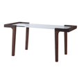 thumbnail image 1 of Mesa de muebles para casa de muñecas en miniatura moderna minimalista para figura de acción de 12 pulgadas Nuez, 1 of 6