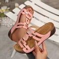 thumbnail image 2 of Summer Sandals For Women Casual Solid Color Fish Mouth Thick-soled Bottom Fashion Wedge Summer Style Womens Sandals for Summer, 2 of 9