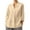 Khaki, variant on yunLCZ Casual Tops Everyday Low Price Linen Shirt For Women Summer Cotton And Linen V Neck 3/4 Sleeve Top Loose Holiday Beach Shirt Tunic Top workout form-fitting T-shirts women