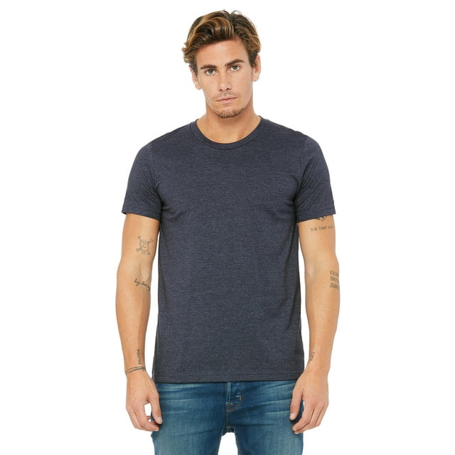 Camiseta unisex Bella + Lienzo 3001CVC HEATHER NAVY 3XL