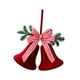 thumbnail image 1 of Adorno navideño de campana flocada, campana decorativa multiusos para colgar en el árbol de Navidad. Arco de campana, 1 of 9