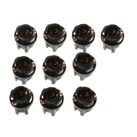 

CANKER 10Pcs Lamp Auto Bulb Automotive Lightbulb 12V 1.2W T5 halogen bulbs T5 sockets