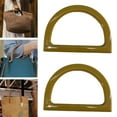 thumbnail image 1 of Baohd 2Pcs Women Purse Handles Belt Replacement DIY Handmade for Tote Purse Making beige D shape, 1 of 9
