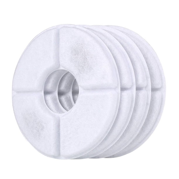 Methold 4 unids/set de filtros de repuesto para fuente de agua de gato, filtro dispensador de agua de carbón activado para fuente de agua de Suministros para perros