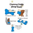 thumbnail image 2 of Chammyz Bone Shaped Doggy Dog Absorbing Towel Small, Light Blue, 2 of 4