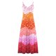 thumbnail image 4 of V Cuello Vestidos de Verano para las Mujeres 2025 Impresión sin Mangas Cuello Redondo Vestido Casual, Imitación Algodón Tirar Marco, 4 of 6