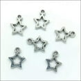 thumbnail image 3 of U8MO Lot 10/30/50X Mini Star Antique Silver Charms Pendants for Jewelry Making DIY-50pcs, 3 of 7