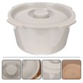 thumbnail image 1 of LIFKOME Adult Potty Chair Bucket PP Grey Round 1Pcs Hygienic Isolation, 1 of 8