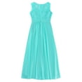 thumbnail image 4 of DPOIS Kids Girls Floral Lace Chiffon Formal Ball Gowns Flower Girl Dress Green 10, 4 of 7