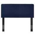 thumbnail image 6 of Tufted Headboard, Full Queen Size, Fabric, Dark Blue, Modern Contemporary Urban Design, Bedroom Master Guest Suite, 6 of 10