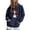 Navy, variant on Women's Pullover Hoodie Print Long Sleeve Graphic Casual Fall and Winter Sweatshirt With Pocket