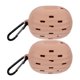 thumbnail image 1 of 2 estuches de silicona para esponjas de maquillaje, portátiles, para viaje, 1 of 8