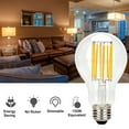 thumbnail image 4 of Vintage LED Edison Bulb 100W Equivalent 1500 Lumens, Dimmable 11W A21 LED Filament Light Bulbs, Warm White 2700K Antique Style Lighting, E26 Medium Screw Base,Pack of 2, 4 of 9