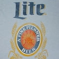 thumbnail image 2 of Miller 24903-Medium Miller Lite Classic Logo Mens Light Blue T-Shirt - Medium, 2 of 2