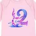 thumbnail image 4 of Inktastic 2nd Birthday Mermaid Tail Boys or Girls Long Sleeve Baby Bodysuit, 4 of 5