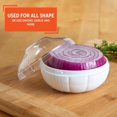 thumbnail image 4 of IMUSA USA IMU-71206 Onion & Garlic Saver/Container with Clear Cover, 4", White, 4 of 6