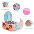 thumbnail image 5 of Kids Ball Pit,Portable Play Pool Tent for Kids,Baby Crawl Playpen with Basketball Hoop, Portable Toys for Girls Boys, Balls Not Included, Animal,Pink, 5 of 7