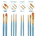 thumbnail image 5 of Acrylic Paint Brush Set 10pcs Round-Pointed Tip Nylon Hair Artist Acrylic Paint Brushes for Acrylic Painting Oil Watercolor, Face Nail Art, Canvas, Miniature Detailing & Rock Painting, 5 of 7