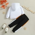 thumbnail image 5 of Ketyyh-chn99 Toddler Winter Clothes Boys Clothes Baby Boy Outfit Sets Baby Boy Outfit Long Sleeve Crewneck Sweatshirt Casual Pants Set Fall Winter Clothes White,2-3 Years, 5 of 5