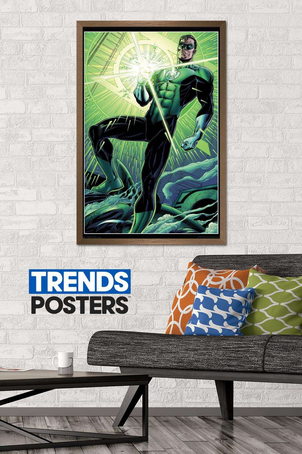 DC Comics - The Green Lantern - Hal Ring Wall Poster, 22.375" x 34", Framed