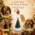 thumbnail image 4 of Recordable Christmas Rose Message in a Bottle Ornament, 1pc Voice Recorder Keepsake for Holiday Shelf Decor Display, 7.87in, 4 of 5