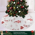 thumbnail image 6 of Coolnut Valentine's Day Tree Skirt Home Decoration Large Round Love Hearts Christmas Tree Skirt for Holiday Party Home Christmas Day Ornaments48", 6 of 6