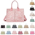 thumbnail image 3 of MUSOIE Tote Bags for Women Canvas Purse Bags with Pockets Top Handle Shoulder Handbags Satchel Bags, 3 of 6