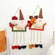 thumbnail image 4 of Adornos Colgantes Para Puerta De Navidad, Papá Noel, Muñeco De Nieve, Colgantes De Alces, Adornos Para Árboles De Navidad Para La Ventana De La Puerta Del Hogar seitruly HA038315-00, 4 of 6