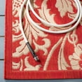 thumbnail image 5 of SAFAVIEH Courtyard Aubrey Floral Indoor/Outdoor Area Rug, Red/Creme, 5'3" x 7'7", 5 of 10