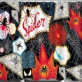 thumbnail image 1 of Spider & Spiderweb Shower Curtain - Bold Halloween Decor, 1 of 4