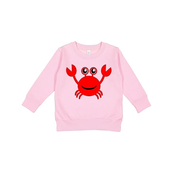 Inktastic Cute Red Crab Toddler Sweatshirt