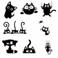 thumbnail image 2 of Pegatinas de vinilo con combinación de gato y dibujo animado para coche, motocicleta y motocicleta, 2 of 5