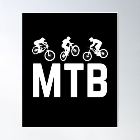 Mtb Poster Wall Art, Modern Wall Decor, 8x12 UNFRAMED