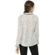 thumbnail image 5 of INSPIRE CHIC Blusa con cuello con volantes y lazo para mujer, blusa de manga larga con campana vintage Lunares blancos L, 5 of 6