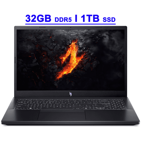 Acer Nitro V 15 Premium Gaming Laptop 15.6" FHD IPS 144Hz AMD 6-core Ryzen 5 7535HS 32GB DDR5 1TB SSD GeForce RTX 4050 Backlit USB-C Win11