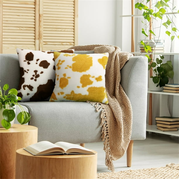 Cow skin pillow hotsell