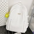 thumbnail image 3 of Mochila informal para estudiantes Mochilas escolares de estilo japonés con colgante de flores (Blanco) Ndcxsfigh Para Estrenar, 3 of 8