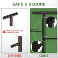 thumbnail image 5 of 5 Step Hand Rails for Outdoor Steps,Porch Railing for Stairs Fits 4 or 5 Steps, Deck Railing, Black, 5 of 7