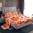 thumbnail image 1 of YST Draps d'Automne Citrouille pour Lit Double pour Enfants Filles Femmes, Ensemble de Draps d'Action de Grâce Récolte Automne Mignon Floral Botanique Draps Rustique Pastoral 1 Drap-Housse 1 Drap Plat 2 Taies d'Oreiller, 1 of 5