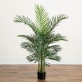 thumbnail image 4 of Nearly Natural Potted Areca Palm Artificial Tree - 4' - Green, 4 of 6