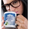 thumbnail image 2 of 3drose, Bible Quotes - Commit to the Lord. White Cloud, Tulips, 15oz Two-tone Black Mug, 2 of 6