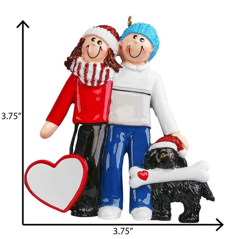 Couple and dog ornament hotsell