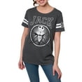 thumbnail image 2 of Women's Jack Skellington T-Shirt Short Sleeve Striped Nightmare Before Christmas, 2 of 5