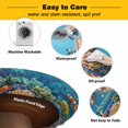 thumbnail image 3 of Elastic Fitted Round Tablecloth, Funny Diving Giraffe Waterproof Stretch Table Cover for 55"-60" Tables, Ocean Coastal Coral Fish Marine Life Washable Outdoor Tablecloths for Patio, Picnic, Camping, 3 of 9