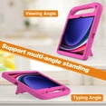 thumbnail image 5 of Allytech Kids ase for Samsung Galaxy S9/S8/S7/S9 FE 11 Inch Tablet SM-X710 X700 X706 X870, Kids Friendly EVA Handle Stand Shockproof Protective Case for Galaxy Tab S9 FE - Rose, 5 of 5