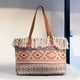 thumbnail image 2 of Bolsos y carteras bohemios para mujer, bolsos de mano de diseñador de lujo, novedad de 2023, bolso de hombro con borlas decorativas a cuadros y flores de lona, 2 of 5
