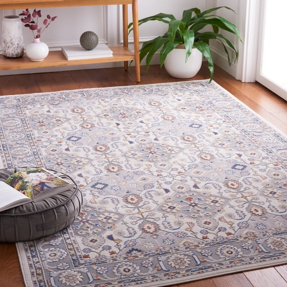 Safavieh Eternal Alease Floral Area Rug, Gray/Blue Rust, 5'3" x 7'6"