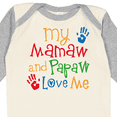 thumbnail image 4 of Inktastic Mamaw and Papaw Love Me Boys or Girls Long Sleeve Baby Bodysuit, 4 of 5