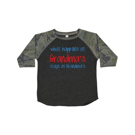 

Inktastic What Happens at Grandma s Gift Toddler Boy or Toddler Girl T-Shirt