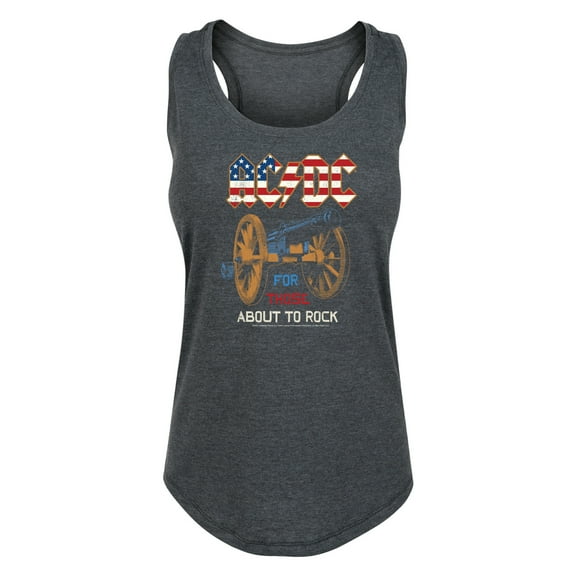 ACDC - For Those About To Rock - Women's Racerback Tank Top